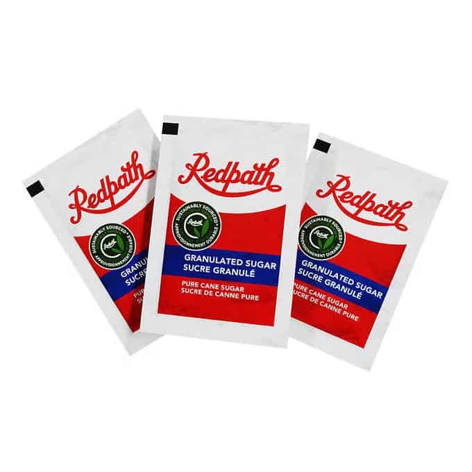 R3-07681500 Redpath Sugar Portions 1000/cs | Macbeeners